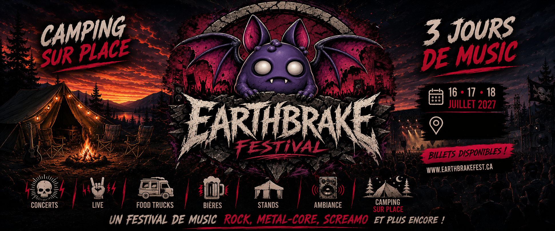 Affiche officielle Earthbrake Festival 2027
